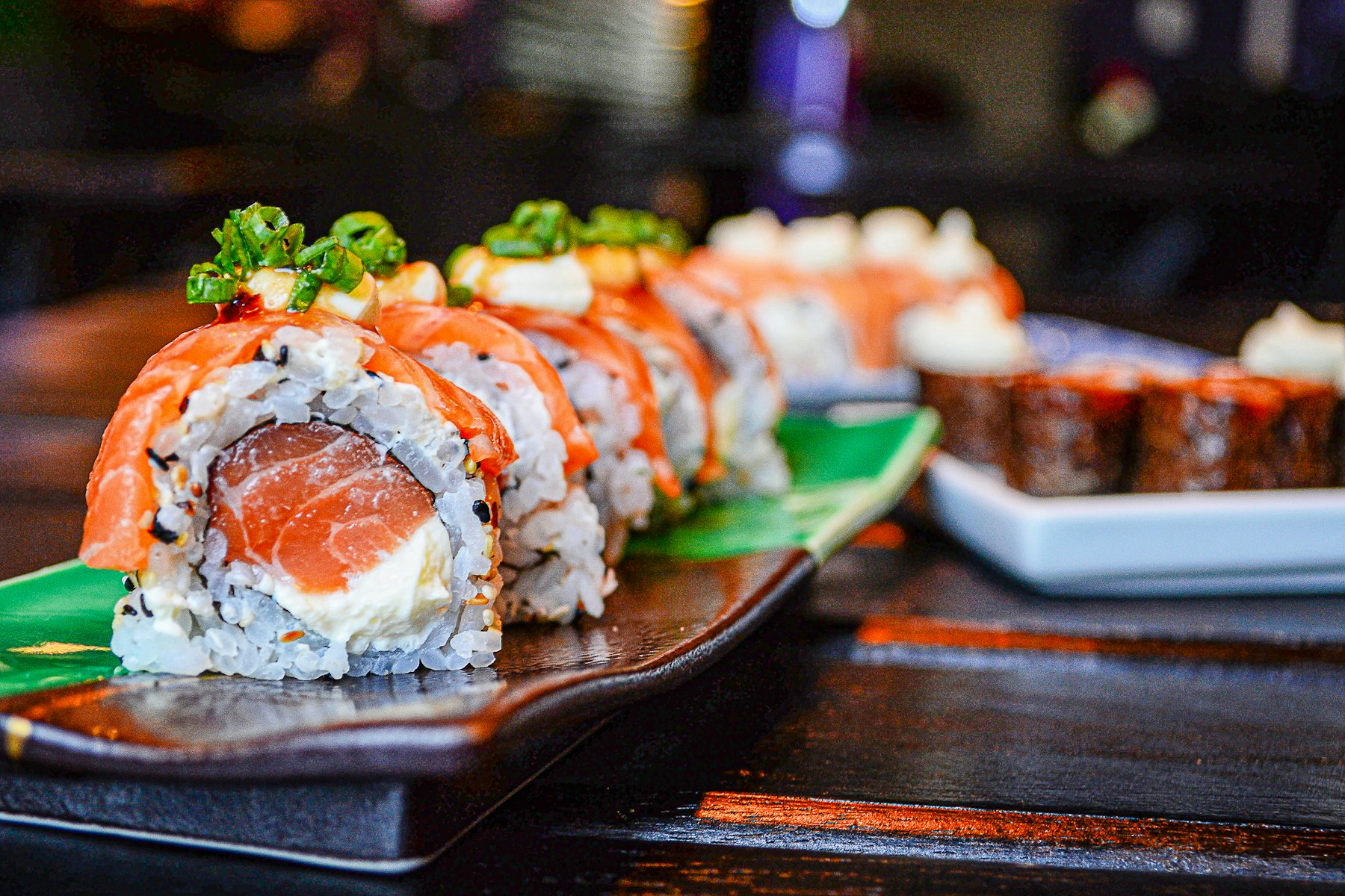 Imagen de referencia de un plato de sushi; no es una foto de kulishi sushi